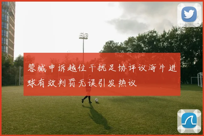 蓉城申诉越位干扰足协评议海牛进球有效判罚无误引发热议