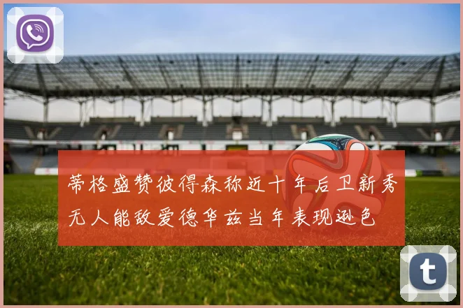 蒂格盛赞彼得森称近十年后卫新秀无人能敌爱德华兹当年表现逊色